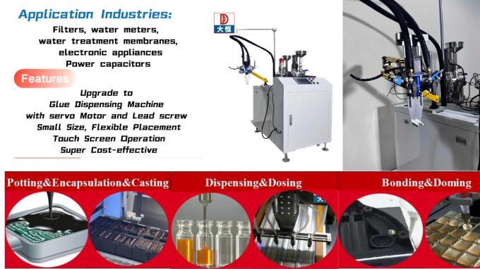 সেমি অটোমেটিক ইপোক্সি এবি গ্লু মিশ্রণ মেশিন পেশাদার 0